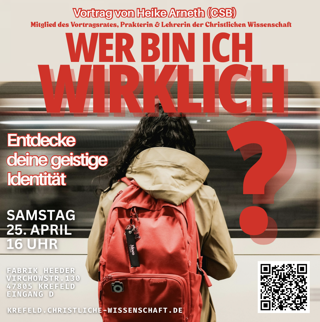 Präsenz-Vortrag: »Wer bin ich wirklich? – Ihre geistige Identität entdecken« in Krefeld